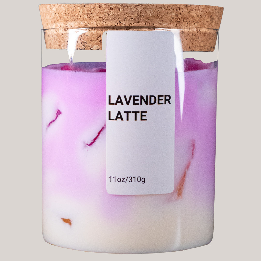 Lavender Latte Kerze