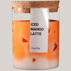 Iced Mango Latte Kerze