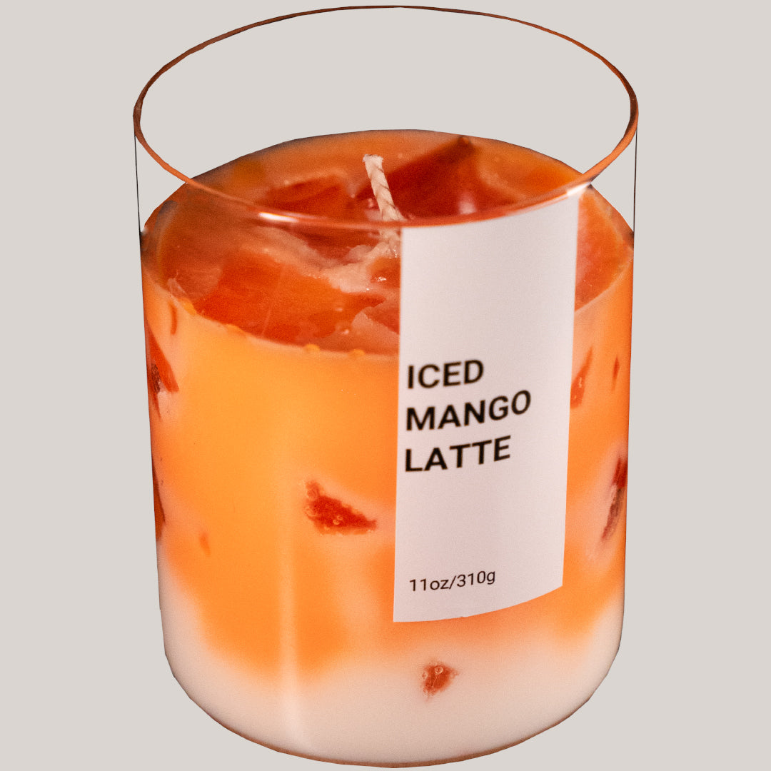 Iced Mango Latte Kerze
