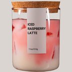 Iced Raspberry Latte Kerze