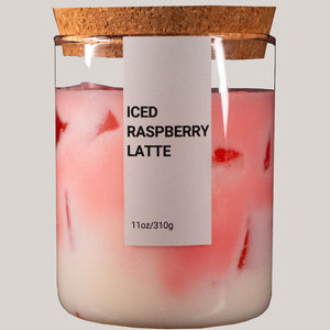 Iced Raspberry Latte Kerze